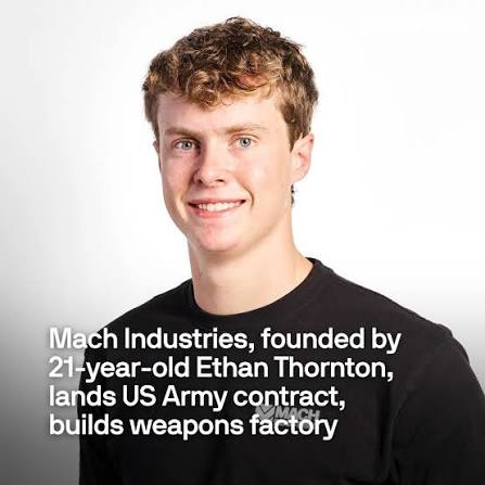 🇺🇸 Youth and Firepower: 21-Year-Old CEO’s Mach Industries Lands U.S. Army Contract, Signaling a Shift in Global Defence