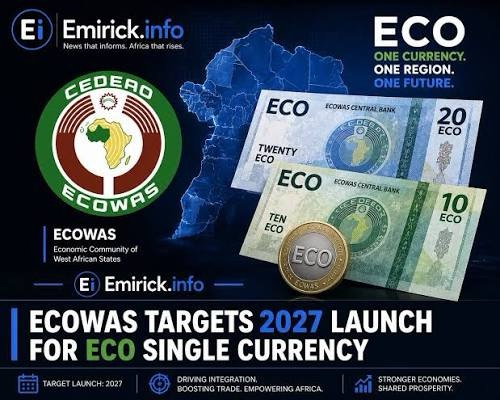 ECOWAS Renews Push for Eco Currency, Targets 2027 Launch
