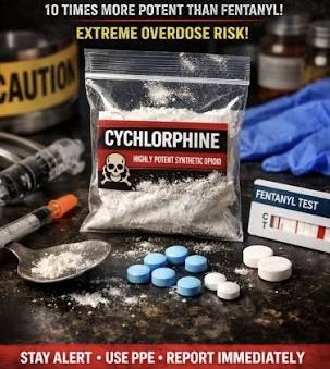 Cychlorphine Raises New Alarm as Ultra-Potent Synthetic Opioid Threatens Illicit Drug Supply