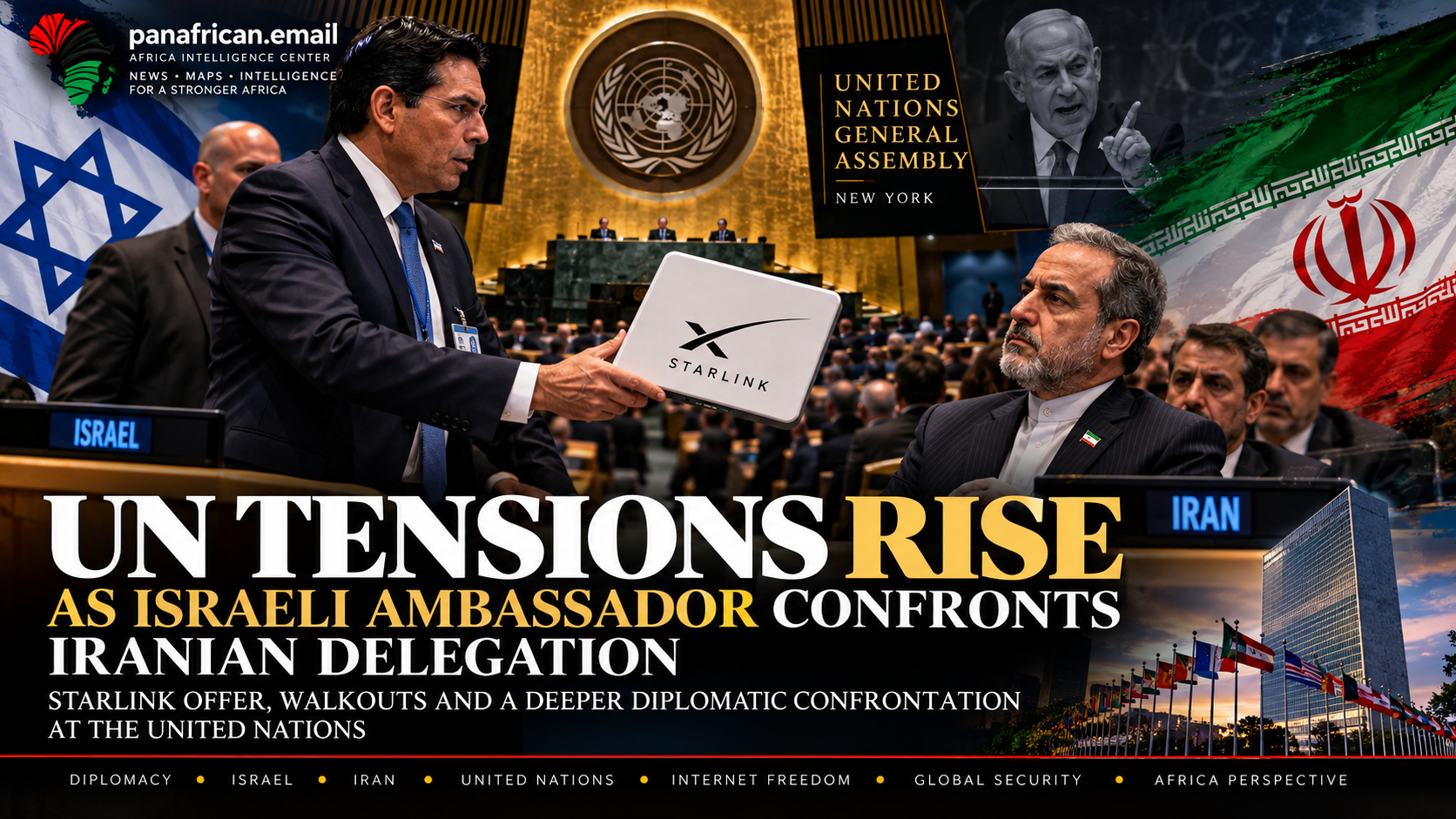 🇺🇳 UN Tensions Rise as Israeli Ambassador Confronts Iranian Delegation During General Assembly