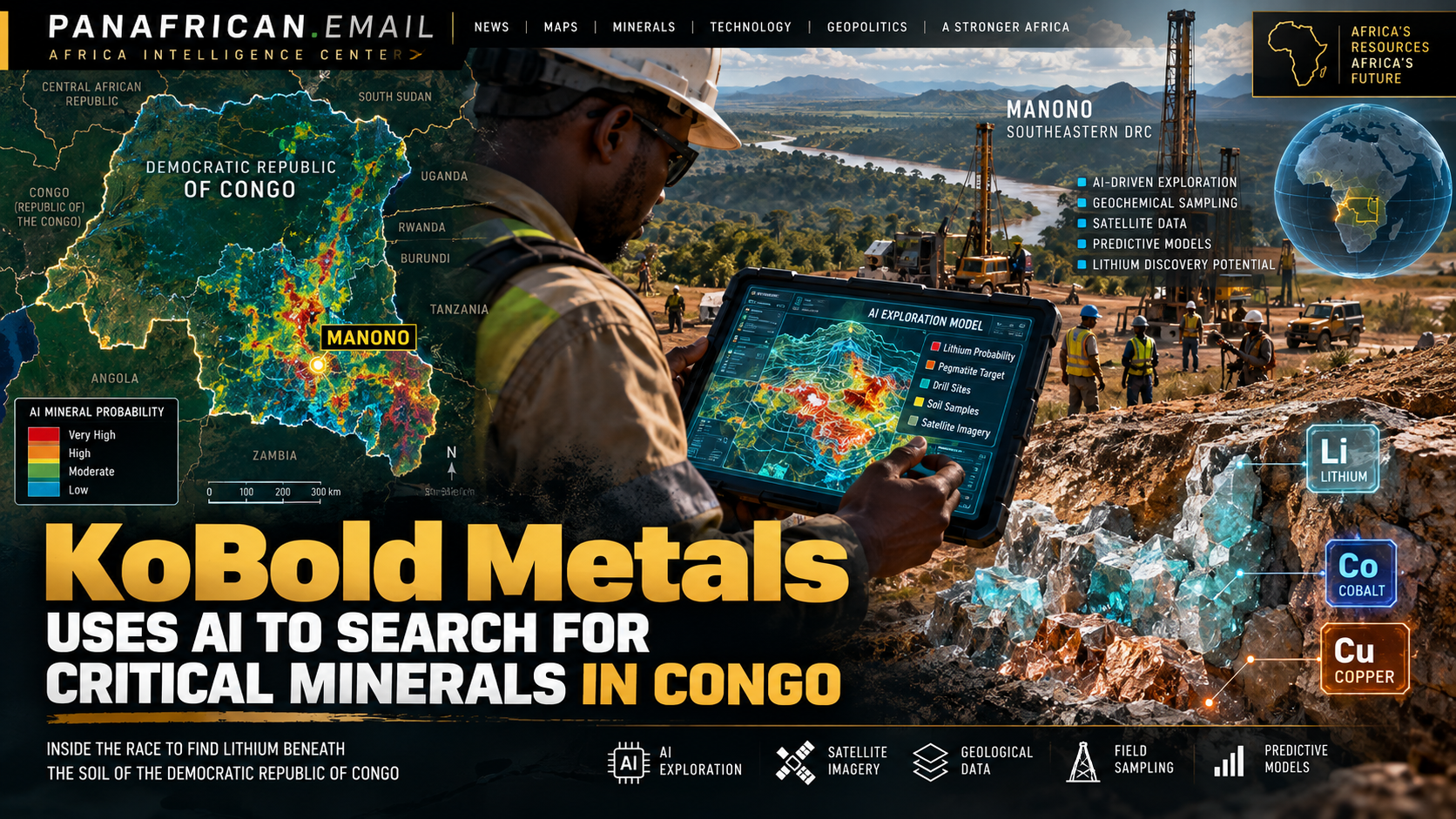 🇨🇩 KoBold Metals uses AI to search for critical minerals in Congo