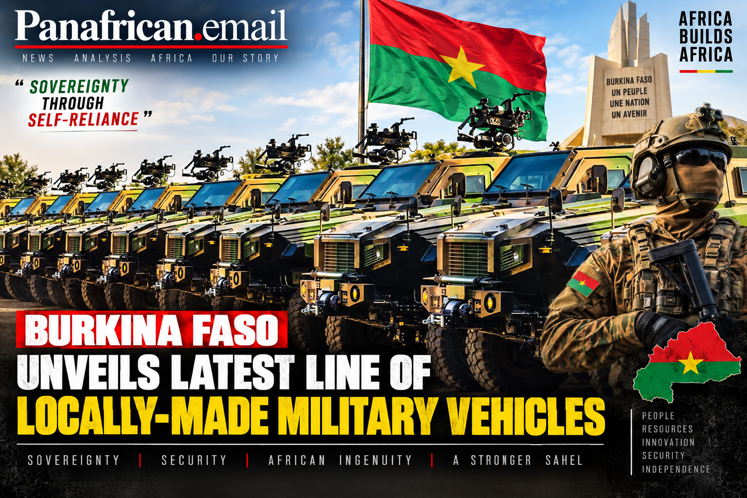 🇧🇫 Burkina Faso Unveils New Line of Locally Made Military Vehicles as Defense Industry Push Accelerates
