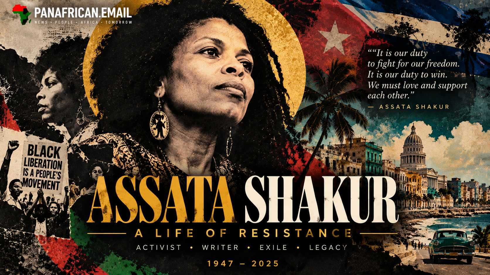 🇨🇺 Assata Shakur Dies in Havana at 78, Closing a Remarkable Chapter of Black Liberation History