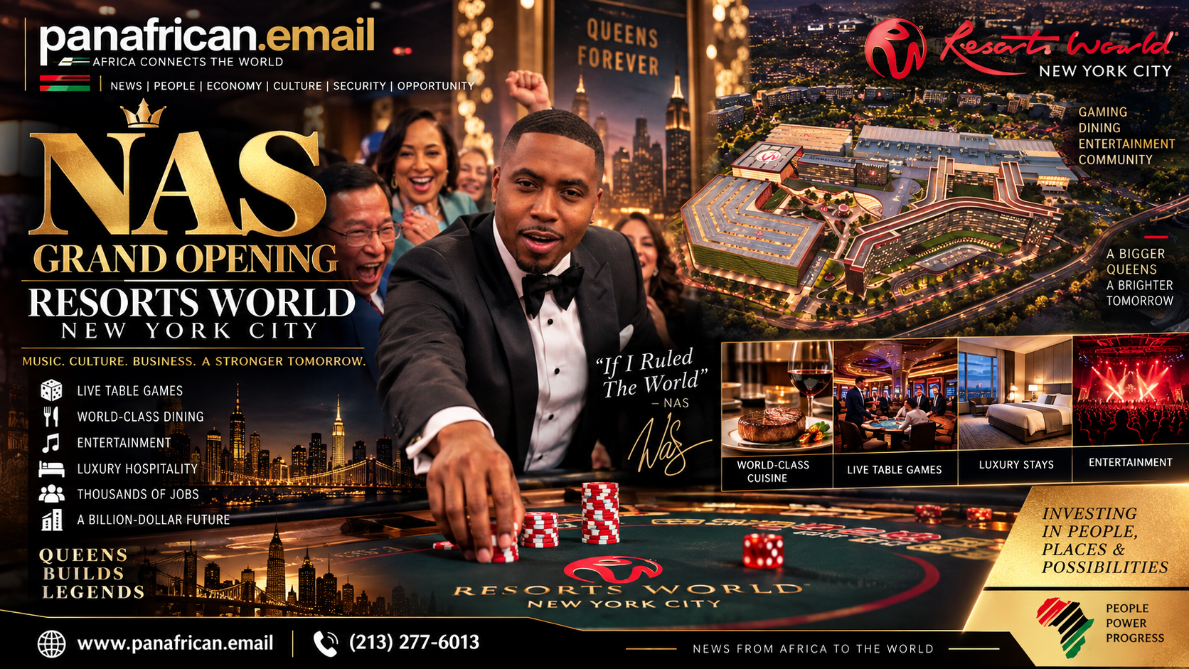 🇺🇸 Nas Celebrates Historic Opening of New York City’s First Full-Scale Casino in Queens