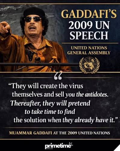 🇺🇳 Gaddafi at the UN: The Speech That Challenged the Global Health and Pharmaceutical System