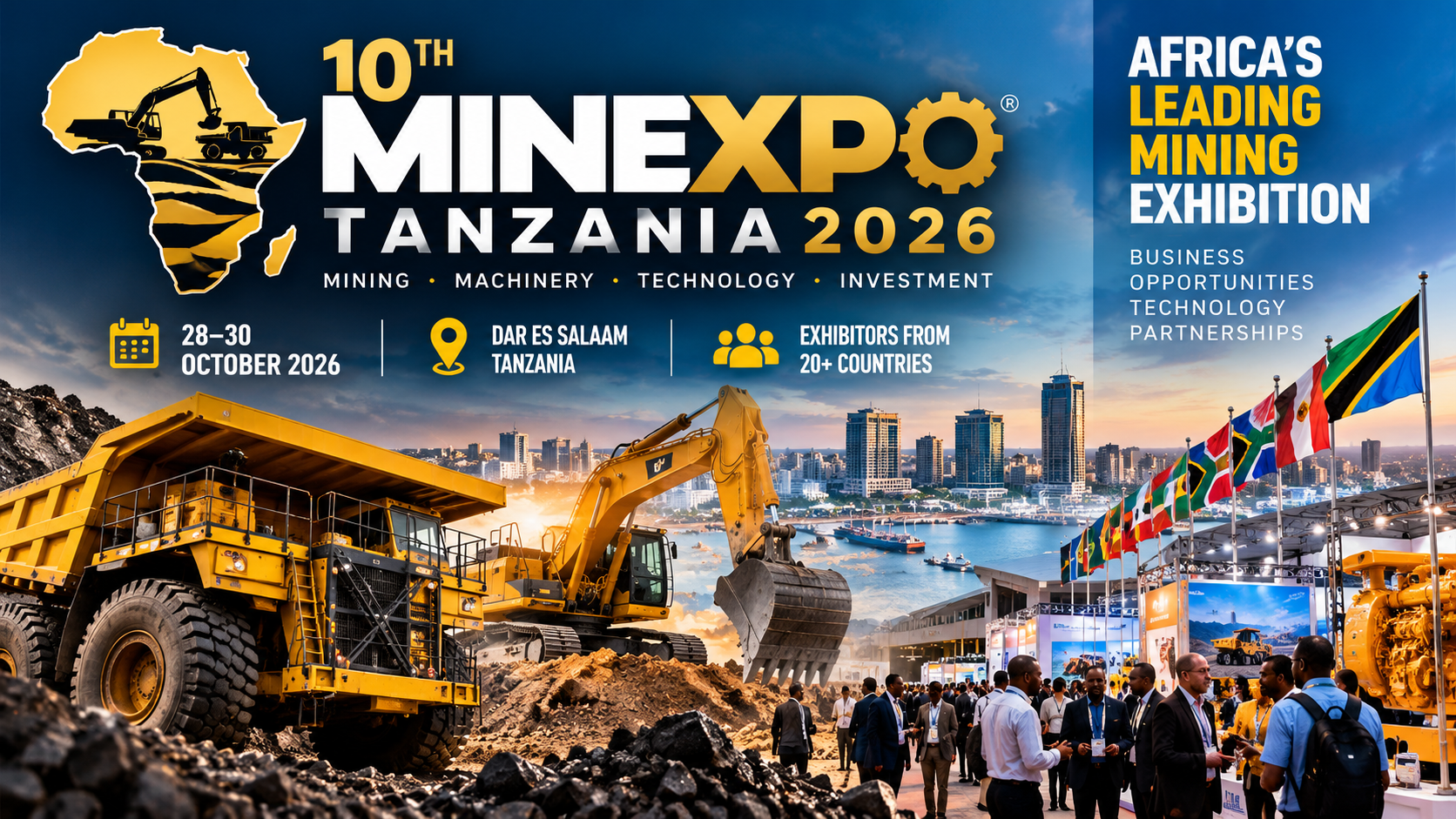 🇹🇿 Minexpo Tanzania 2026 to Bring Global Mining Technology and Heavy Machinery to Dar es Salaam