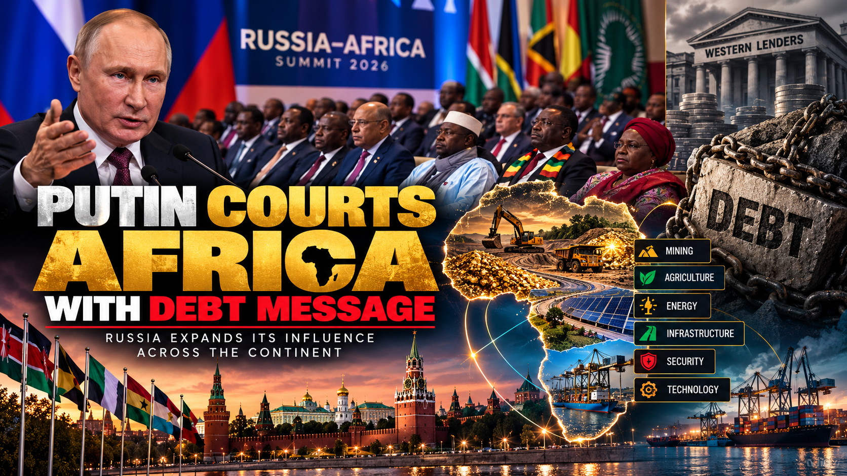 🇷🇺 Putin Courts Africa With Debt Message as Russia Expands Its Influence Across the Continent