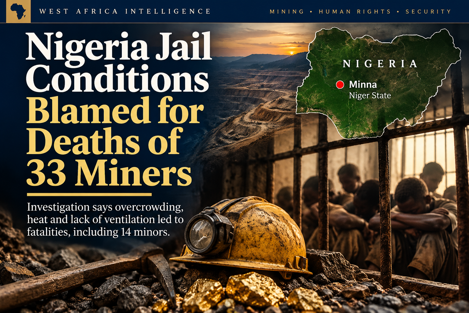 🇳🇬 33 Young Miners Die in Nigerian Detention Cell as Probe Blames “Cruel and Inhuman” Conditions