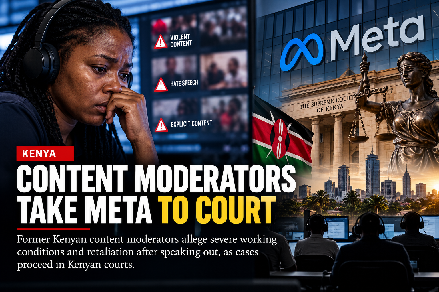 🇰🇪 Kenyan Content Moderators Take Meta Dispute to Court