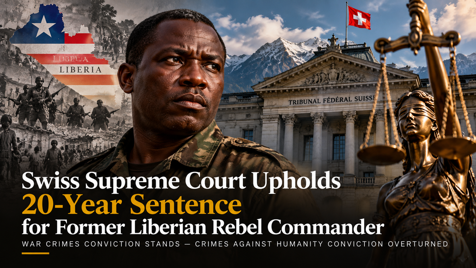 🇨🇭 Swiss Supreme Court Upholds 20-Year Sentence for Former Liberian Rebel Commander