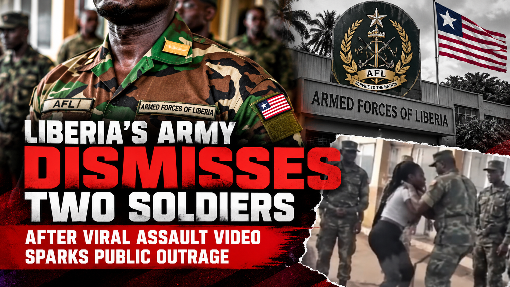 🇱🇷 Liberia’s Army Dismisses Two Soldiers After Viral Assault Video Sparks Public Outrage