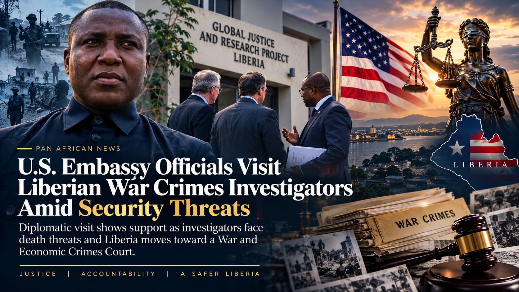 🇱🇷 U.S. Embassy Officials Visit Liberian War Crimes Investigators Amid Security Threats